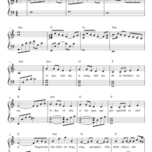 Bạc Phận Sheet Nhạc Chuẩn Đầy Đủ