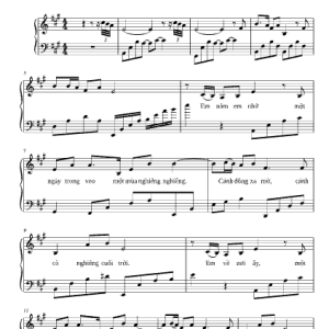 Giấc Mơ Trưa Piano Sheet Hay Dễ Chơi Chuẩn Nốt