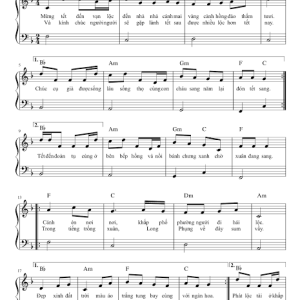 Ngày Xuân Long Phụng Sum Vầy Sheet Dễ Chơi