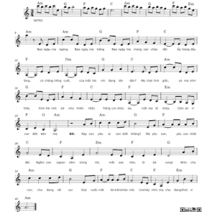 Nhật Ký Của Mẹ Piano Sheet Ngắn Gọn, Dễ Chơi Và Giàu Cảm Xúc