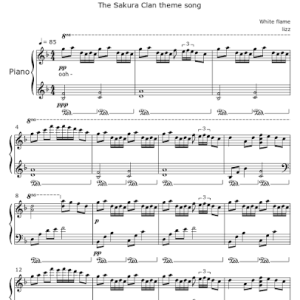Senbonzakura Piano Sheet – Bản Nhạc Piano Anime Được Yêu Thích