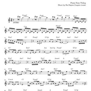 Sheet Nhạc Tháng Tư Là Lời Nói Dối Của Em Piano