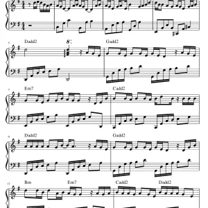 Sứ Thanh Hoa Sheet Piano Đầy Đủ Dễ Chơi