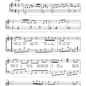 Tay Trái Chỉ Trăng Piano Dễ Chơi Chuẩn Nốt