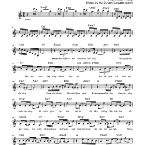 Tháng Tư Là Lời Nói Dối Của Em Piano Sheet – Giai Điệu Dịu Dàng